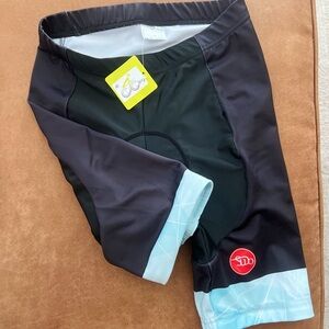 Cycling or Biking Shorts Black and Blue